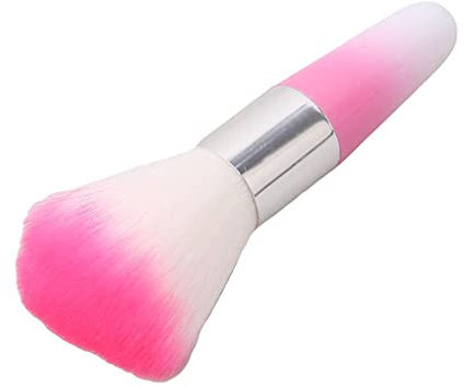 Pennello per nail art e polvere, strumento per manicure, per la pulizia delle unghie, pennello cosmetico per fard, professionale e professionale