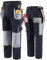 ORSJA Work Trousers Men,Wear-Resistant Cargo Trousers with Multi-Functional Pockets,Reinforced Knee Pad, Elastic Waistband & Hammer Loop, Work Pants for Builders, Carpenter & Painters, 32W / 29L Blue