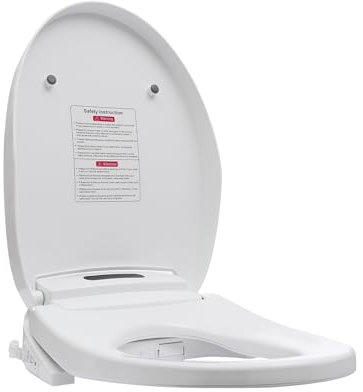 Toalettsitsar, intelligent smart bidé toalettsits, uppvärmd sits, wc-dusch med LED-nattlampa, fjärrkontroll, uppvärmd toalettskyddssäte med display av sitttemperatur och vattentemperatur