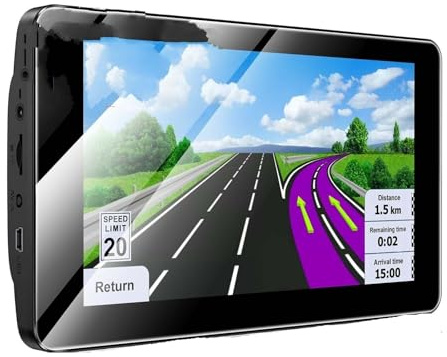 Pantalla automática de Android Pantalla 2.5D de 7 Pulgadas para navegación GPS Camiones y Coches, 8 GB + 256(Normal)