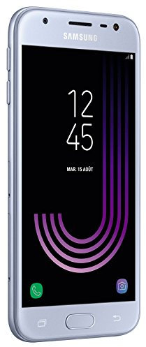 Samsung Galaxy J3 2017 Smartphone débloqué 4G (Ecran : 5 pouces - 16 Go - Nano-SIM - Android) Argent