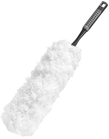 Addis 517705 ComfiGrip 100 Percent Fluffy Microfiber Duster, Metallic Graphite, 13 x 13 x 59 Centemeter