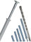 Nageldübel Senkkopf 6x60 mm 1000 Stück | SET inkl. 1 Hammerbohrer 6x160/100 mm | Dübel aus NYLON | Perfekte Schnellmontage mit hohen Auszugswerten in Vollbaustoffen | Made in Germany