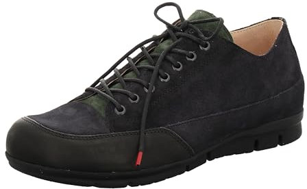 THINK! Herren King chromfrei gegerbte nachhaltige Wechselfußbett Schnürhalbschuhe, 8000 Oceano/Kombi, 43 EU