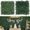 NETAP Graswandpaneele, 25,4 x 25,4 cm (10 Stück), 4-lagiger künstlicher Buchsbaum, künstliche grüne Wand für Innenbereich, Gartenparty, Hochzeit, Hintergrund, Innen- und Außenbereich,