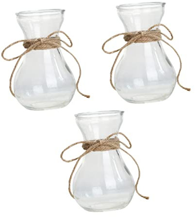 BESPORTBLE Jarrón De Transparente para Plantas Hidropónicas (3 Piezas) Decoración De Jarrón De para Arreglos Contenedor Versátil Diseño Simple y Elegante