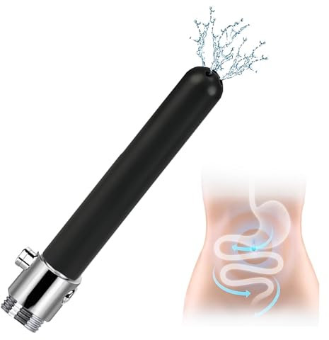 1 Stuck Analdusche,Analdusche Aufsatz Brause,Duschsystem mit Wasserdurchflussregler Darmreinigung für Männer Frauen Persönliche Hygieneduschkopf Autoklavierbar,Enema mit 5 Löche