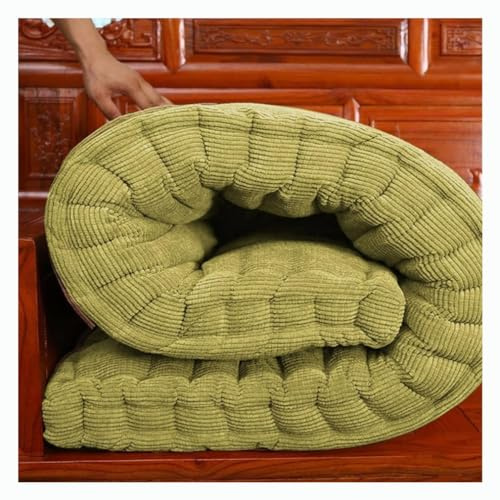 Cojin para Banco 120x40 Grueso Cojín de Sofá Largo Cojines de Silla Interior Cojín de Banco de Jardín Comedor Rectangular Cojín de Asiento Cojines de Suelo 40x40 45x45 60x60 Decorativos(Green,40x120 c