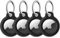 Epova 4er Pack AirTag Schlüsselanhänger Mit Keyring - Hart PC Kratzschutz Hülle Case Für Apple AirTag - Kompatibel Mit Schlüssel, Tasche - Schwarz