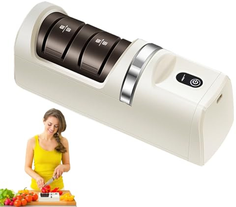 Affûteur Électrique De Couteaux De Cuisine - Aiguiseur De Couteaux Électrique Expert | Outil Automatique Pour L'entretien Des Lames | Maison Pâtisserie Restaurant Extérieur