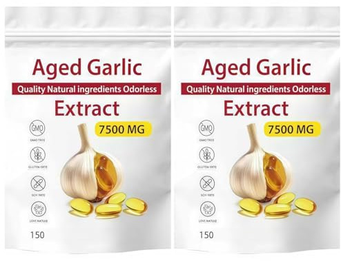 Extracto de ajo añejo Elare, [nuevo] 7500 mg, sin OGM, 150,2pcs