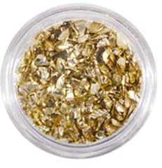 mophrati Nail Art Crushed Glass Stones Glitter Excellent Gloss Crystal Fragment Manicure Accessories Mobile Phone Wedding Dress, Light Yellow