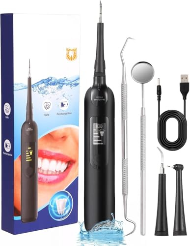 Plaque Tartar Remover for Teeth Dental Calculus Remover Teeth Cleaning Kit with LED Ultrasonic Tooth Scaler Model Dsclop