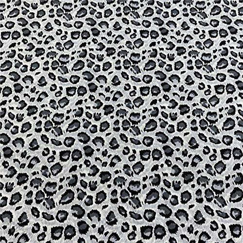 MoonyLI Tessuto di Cotone Stampato Leopardato Tessuto lavorativo Fabirc con Stampa Leopardata Pacchetto Riutilizzabile Tessuto Trapuntato in Cotone Patchwork Fat Quarter Leopard 100% Cotone