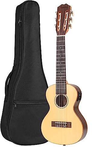 Batking Professionelle E-Guitalele 28 Zoll 6 Saiten für Erwachsene und Kinder Anfänger (mit Equalizer und Konzerttasche)