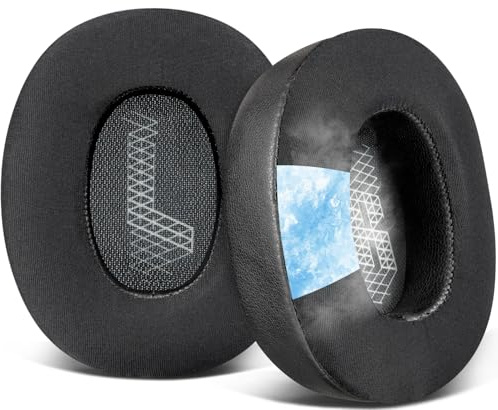 SOULWIT Kühlgel Ersatzpolster Ersatz Ohrpolster für JBL E65BTNC/Live 650BTNC/Live 770NC/Live 660NC/Duet NC Over-Ear Kopfhörer, Polster mit weicherem Schaumstoff mit hoher Dichte