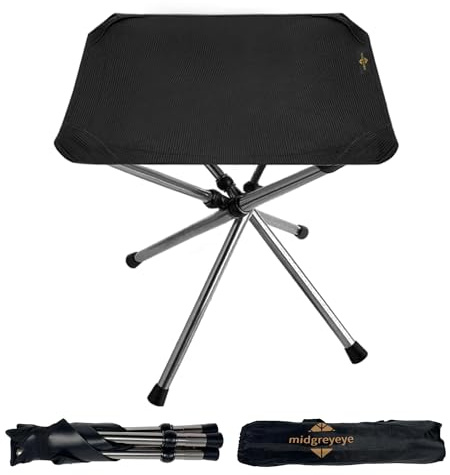 midgreyeye Altura 36cm Taburete Plegable Portátil para Camping Y Actividades Al Aire Libre. Ideal para Senderismo, Viajes, Playa Y Eventos Deportivos Al Aire Libre.