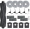 SpeHiate Kit d'accessoires pour Dreame X40 Ultra Complete, Pièces de Rechange pour Dreame L40 Ultra, 1 Brosse Principale, 4 Sacs à Poussière, 4 Serpillere, 4 Filtres, 4 Brosse Latérale