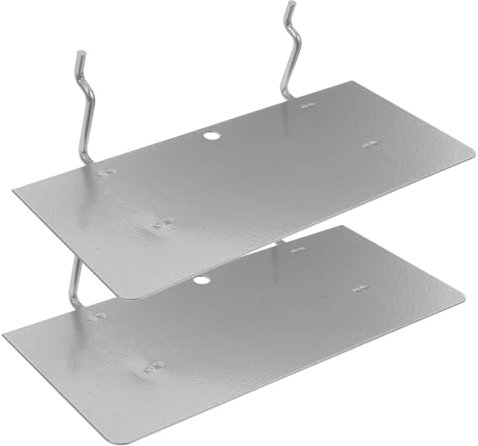 MAGICLULU 2 Stück Pinnwandregalhalterung Steckbrettregal Pegboard Garagenzubehör Veranstalter Regalhalterungen Für Steckbretter Stecktafeln Steckbrett-organizer Silber Eisen