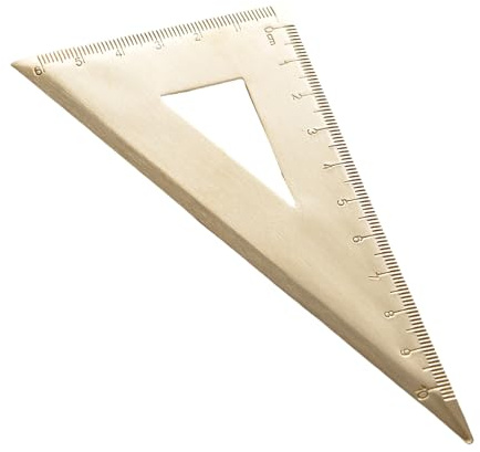 MHADBKH Matematica Semicerchi Goniometro Ottone Vintage Triangolare Righello Cancelleria Precisioni Strumento di Misura Ottone Disegno Matematica Semicerchi