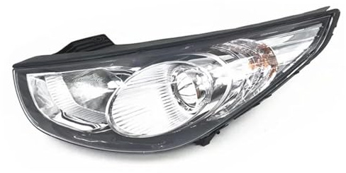 SGHFUVE Automóvil Faros Faro Delantero, Parachoques Delantero, Conjunto De Faro, Luz Delantera, Faro Para Hyundai Para IX35 (2009-2016)(2009-2012,Lado derecho)