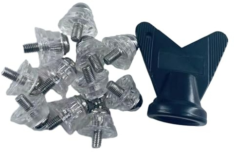 Ysyqkn 12 Tacchetti Stabili per Scarpe Da Calcio E Rugby, Adatti per Sport Indoor E Outdoor.