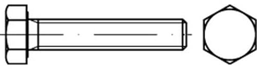 DIN 933/ISO 4017 Sechskantschraube VG M24x40 Edelstahl A4 blank