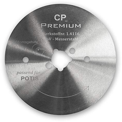 Canpolat GASTRONICS Kreismesser für Potis - 80 mm, glatt - Dönermesser aus Edelstahl in Premium Qualität