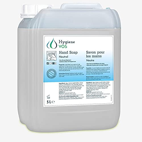 Hygiene VOS Cremeseife Neutrale 5 Liter milde Waschlotion Seifencreme für alle gängigen Druckspendersysteme und Seifenspender