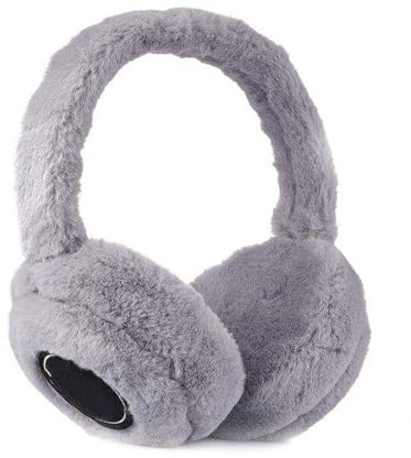 FAMKIT Music Bluetooth Earmuffs, Foldable Fluffy Plush Ear Muffs, Ear Warmers, with Bluetooth Function, Wireless Music Earmuffs Headsets, for Cold Weather