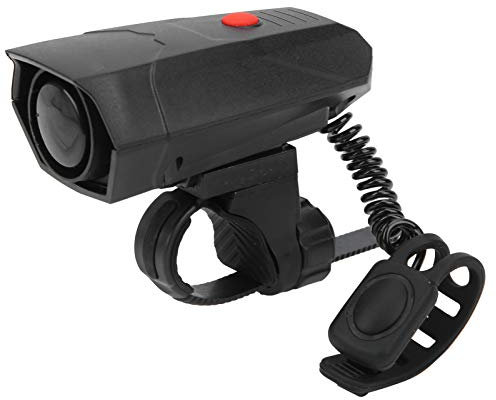 Bike Horn Loud Volume 110 Decibels 5 Modes Sound Bicycle Electric Bell for Riding Safety ABS Black Road Bike Horn for Mountain Road Bicycle IPX-4 Waterproof