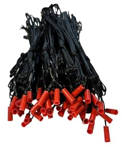 Zenda Club® (75) - Cavo di accensione pirotecnico per luci d'arterificio, 100 unità, 30 cm, colore: Nero