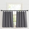 KGORGE Schlaufenvorhang Blickdicht Kurz Schlaufenschal 2er Set H 125 x B 90 cm Verdunklungsvorhänge Schlaufen Vorhänge Grau Scheibengardinen Modern Vorhang Schlafzimmer Thermo Gardinen Küche