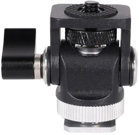 YGBWAOV Accesorios de Fotografía para Cámaras con Flash Herramientas Portátiles para Zapata de Flash Adaptador de Mini Rótula Ángulo Ajustable para Cámaras DSLR Estilo B