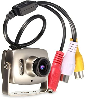 Zerone Mini Wired CCTV Camera with Night Vision, 3.6mm Lens PAL/NTSC CMOS Security Camera for Home Indoor Outdoor Use