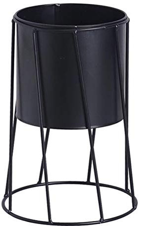 Soporte geométrico para flores con maceta de metal, soporte para plantas, estante para flores, taburete decorativo para interiores, exteriores, balcón, escritorio ( )