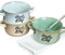 Reactive Glaze Soup Bowls with Handles 600ml Soup of The Day Stoneware Tableware