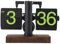 Elprico Klappuhr, Vintage-Schreibtischuhr, Retro-Klappuhr, 12 Stunden, Einseitige Klapp-Digitaluhr, Automatische Klappuhr, Mechanische Uhr, Batteriebetriebene Uhr (Mattierter schwarzer