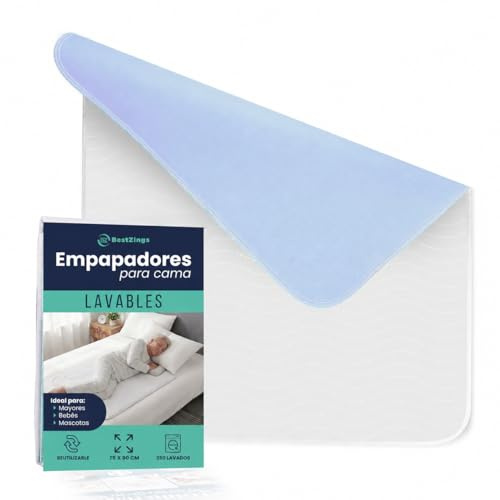 BestZings - Alèse de lit pour Personnes âgées - alèse imperméable - alèses lavables - Housse de lit imperméable - protège-Matelas - alèse bébé (90x75 Pack 1)