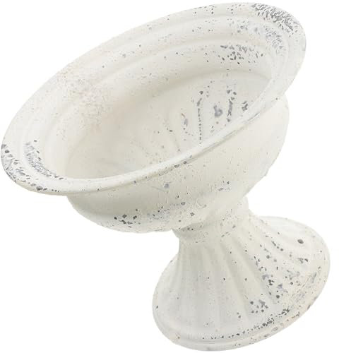 VOSAREA Vintage Roman Column Flower Pot Elegant Wedding Planter Decorative Plant Holder for Balcony Garden Front Door European Style Plant Pot Versatile Road Guiding Flowerpot