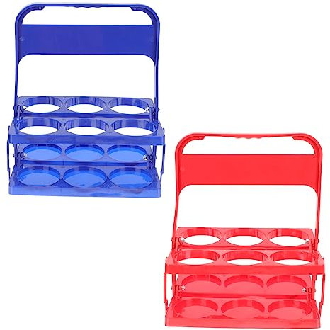 Amosfun Folding Beer Bottle Rack Plastic Ktv Bar Supply Sturdy Wine Bottle Holder