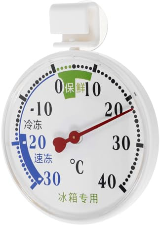 ELAYARD Termometro da Cucina con Ventosa, Monitor Temperatura Congelatore e Frigorifero, Rilevatore Alta Precisione per Celle Frigorifere e Armadi Conservazione Campioni