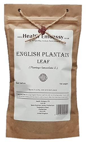 Health Embassy English Plantain Leaf | Plantago lanceolata L | 100g