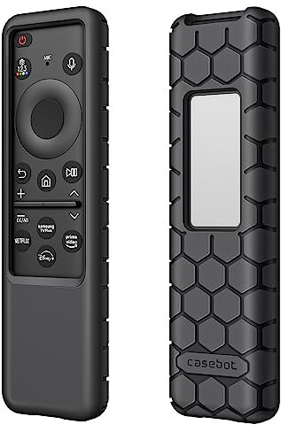 Fintie Case for Samsung Smart Solar Cell Remote 2024 2023 TM2360F / TM2361F / TM2360E / TM2361E BN59-01436A BN59-01432A BN59-01432J, Light Weight Anti Slip Shockproof Silicone Cover, Black