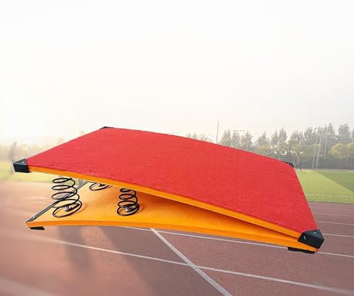 McbeAn Gymnastik-Sprungbrett Für Kinderturner, Verdicktes Hartholz, Starke Tragfähigkeit Und Gute Belastbarkeit, Für Zuhause, Spielzimmer, Übungs-Hindernisparcours, 2/4 Feder Optional