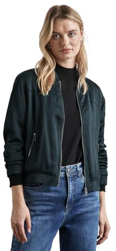 STREET ONE Damen A212259 Satin-Blouson, Hunter Green, 36