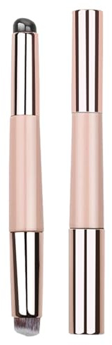 Aplicador de labios de silicona, pincel de maquillaje de silicona, cepillo de labios portátil con cabeza redonda, aplicador de brillo de labios de silicona de doble cabeza, cepillo de maquillaje