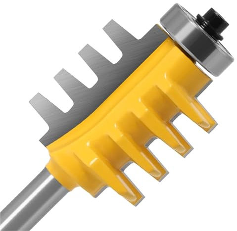 6,8,12mm,1/2,1/4in Shank Rail Reversible Finger Joint Glue Router Bit Cone Tenon Woodwork Power Tools Wood Router(8mm shank)