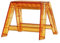 Klappbare tragbare Trittleiter aus Acryl für Erwachsene, kleiner Stuhlhocker für drinnen und draußen, transparentes Design, 1 Stufe, ideal für Bibliothek, Küche, Orange