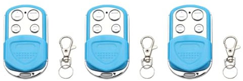 Ujjdwiurgh 3Pcs Télécommande Universelle pour Porte de Garage 315MHz 315 Commandes de Portail Ouvre-Porte Clé Duplicateur 4 en 1 Transmetteur Clone